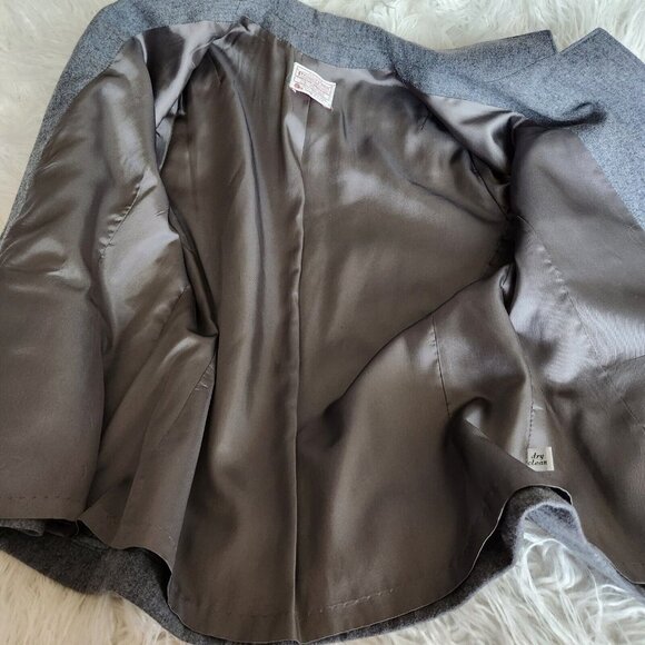 Vintage Pendleton Womens Jacket Blazer Size 8 Gray Academia Collared Long Sleeve - Picture 6 of 12